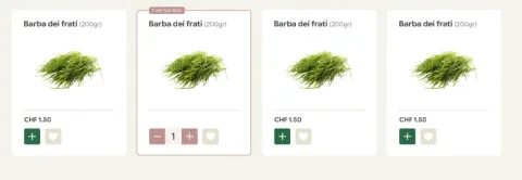 Adding produce to a box