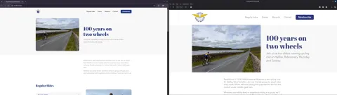 The events page
