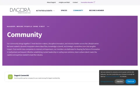 The community hub